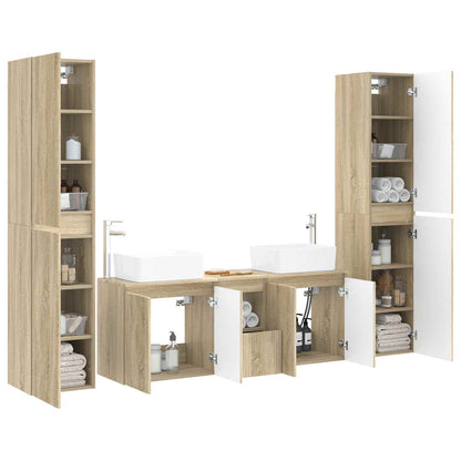 Badkamermeubelset 5 st Sonoma Eiken 33 x 34,5 x 160 cm