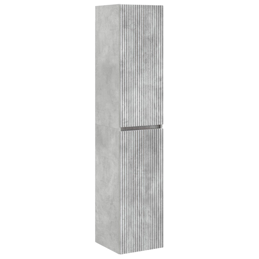 Badkamermeubelset 5 st Betongrijs 33 x 34,5 x 160 cm