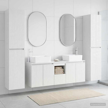 Badkamermeubelset 5 st Hoogglans Wit 33 x 34,5 x 160 cm