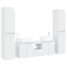 Badkamermeubelset 5 st Hoogglans Wit 33 x 34,5 x 160 cm