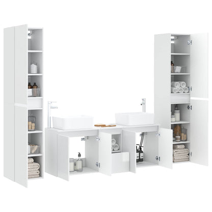 Badkamermeubelset 5 st Hoogglans Wit 33 x 34,5 x 160 cm