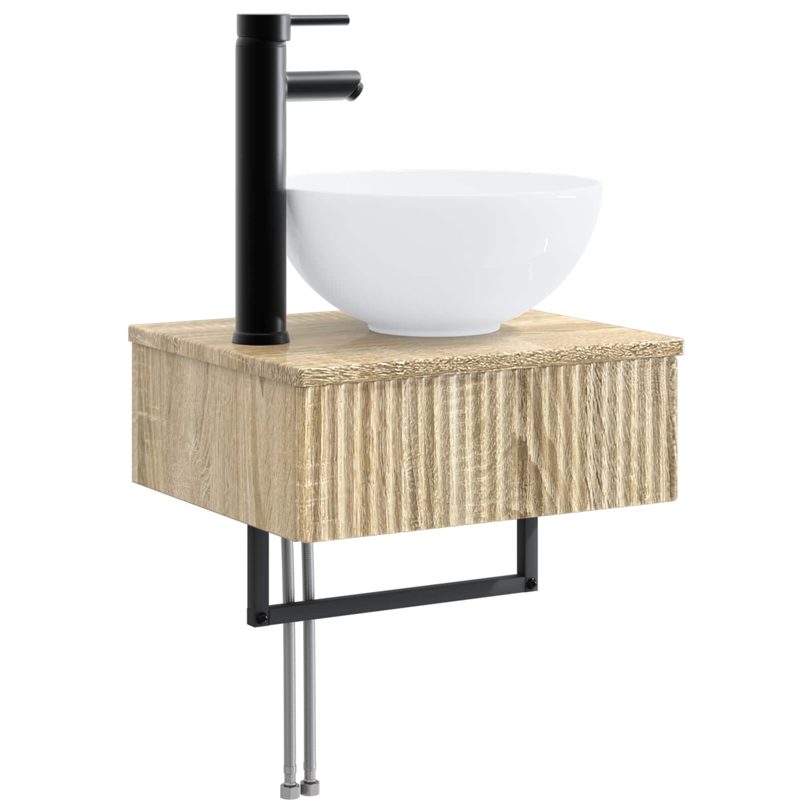 Badkamermeubelset 3 st Sonoma Eiken 33 x 34,5 x 160 cm