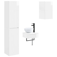 Badkamermeubelset 3 st Hoogglans Wit 33 x 34,5 x 160 cm