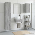 Badkamermeubelset 3 st Grijs Sonoma 33 x 34,5 x 160 cm