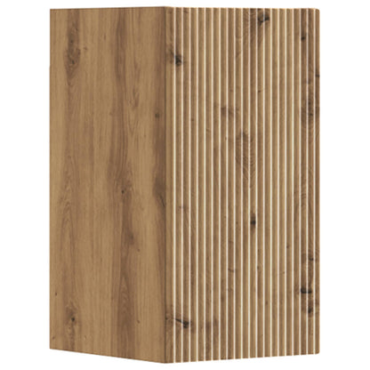 Badkamermeubelset 3 st Artisanaal eiken 33 x 34,5 x 160 cm