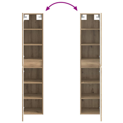 Badkamermeubelset 3 st Artisanaal eiken 33 x 34,5 x 160 cm