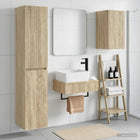 Badkamermeubelset 3 st Sonoma Eiken 33 x 34,5 x 160 cm
