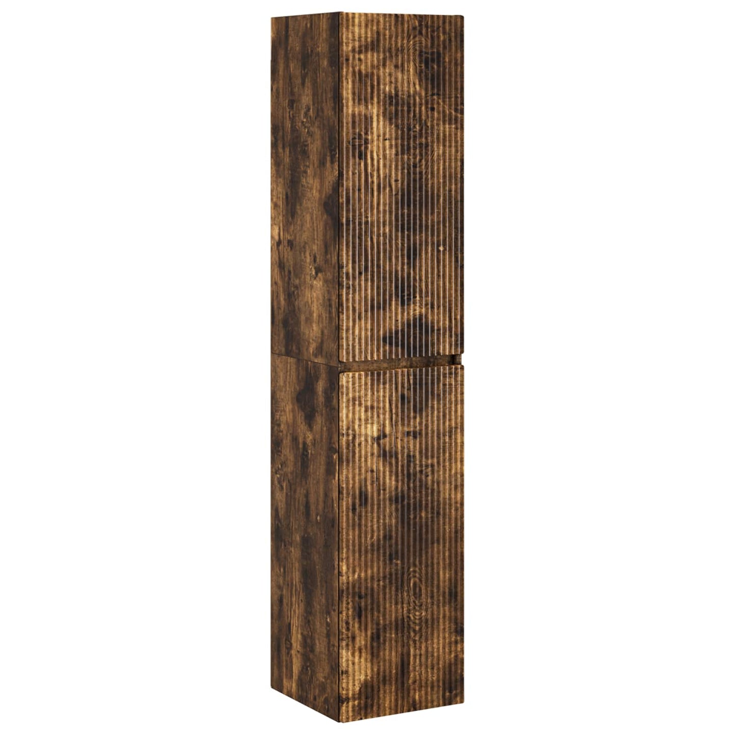 Badkamermeubelset 3 st Gerookt eiken 33 x 34,5 x 160 cm