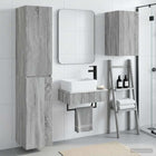 Badkamermeubelset 3 st Grijs Sonoma 33 x 34,5 x 160 cm