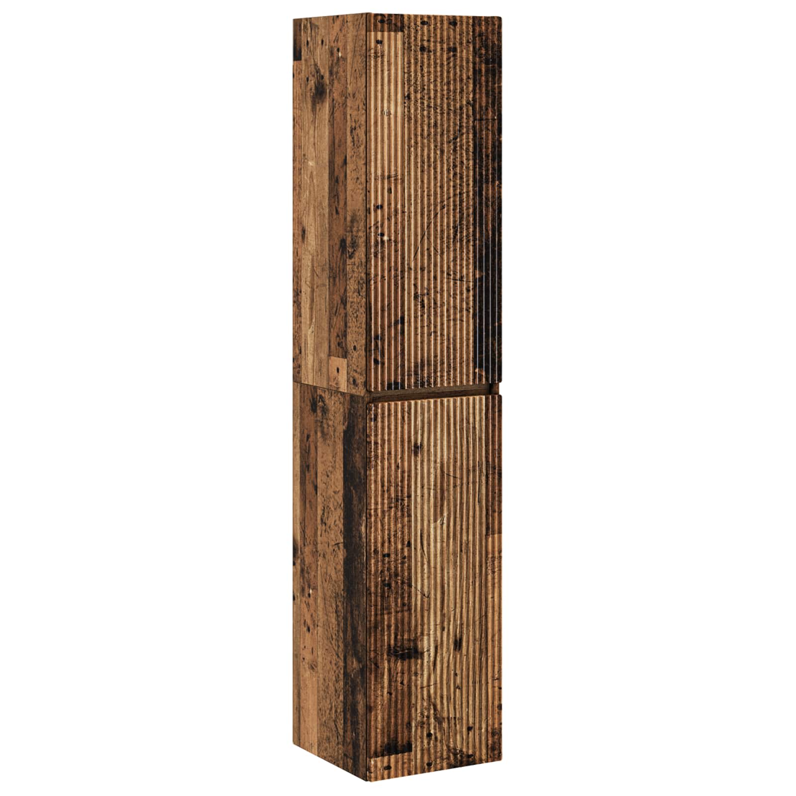 Badkamermeubelset 3 st Oud hout 33 x 34,5 x 160 cm Bewerkt hout
