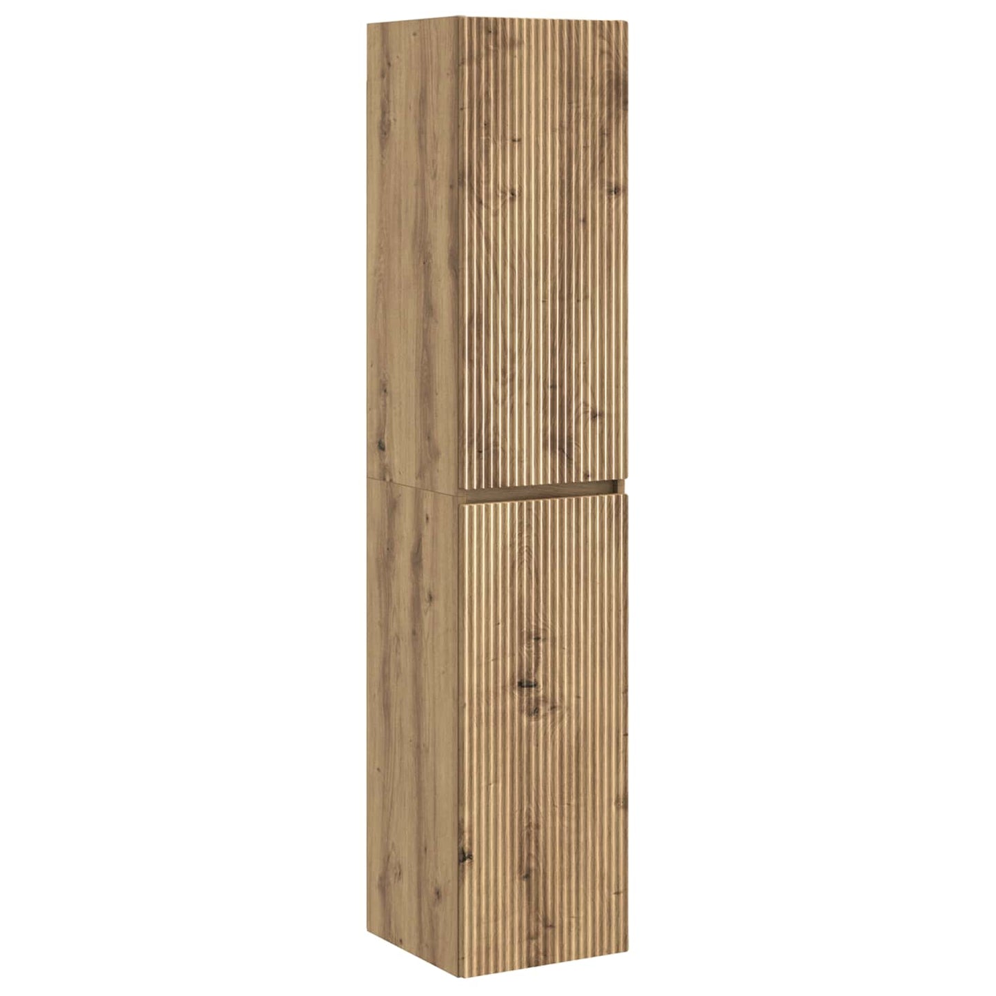 Badkamermeubelset 3 st Artisanaal eiken 33 x 34,5 x 160 cm