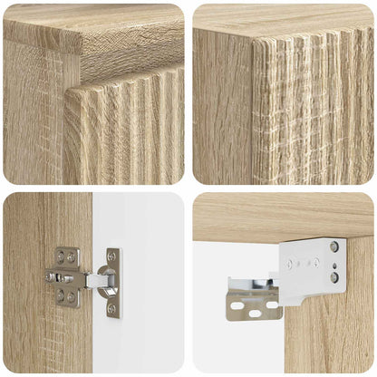Badkamermeubelset 3 st Sonoma Eiken 33 x 34,5 x 160 cm