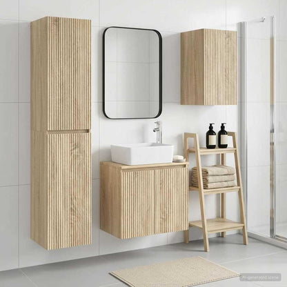 Badkamermeubelset 3 st Sonoma Eiken 33 x 34,5 x 160 cm
