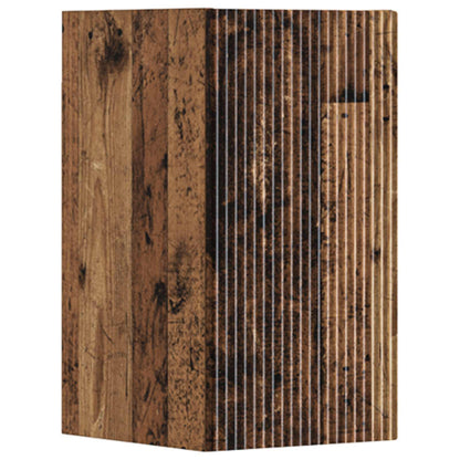 Badkamermeubelset 3 st Oud hout 33 x 34,5 x 160 cm Bewerkt hout