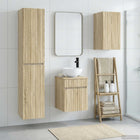 Badkamermeubelset 3 st Sonoma Eiken 33 x 34,5 x 160 cm