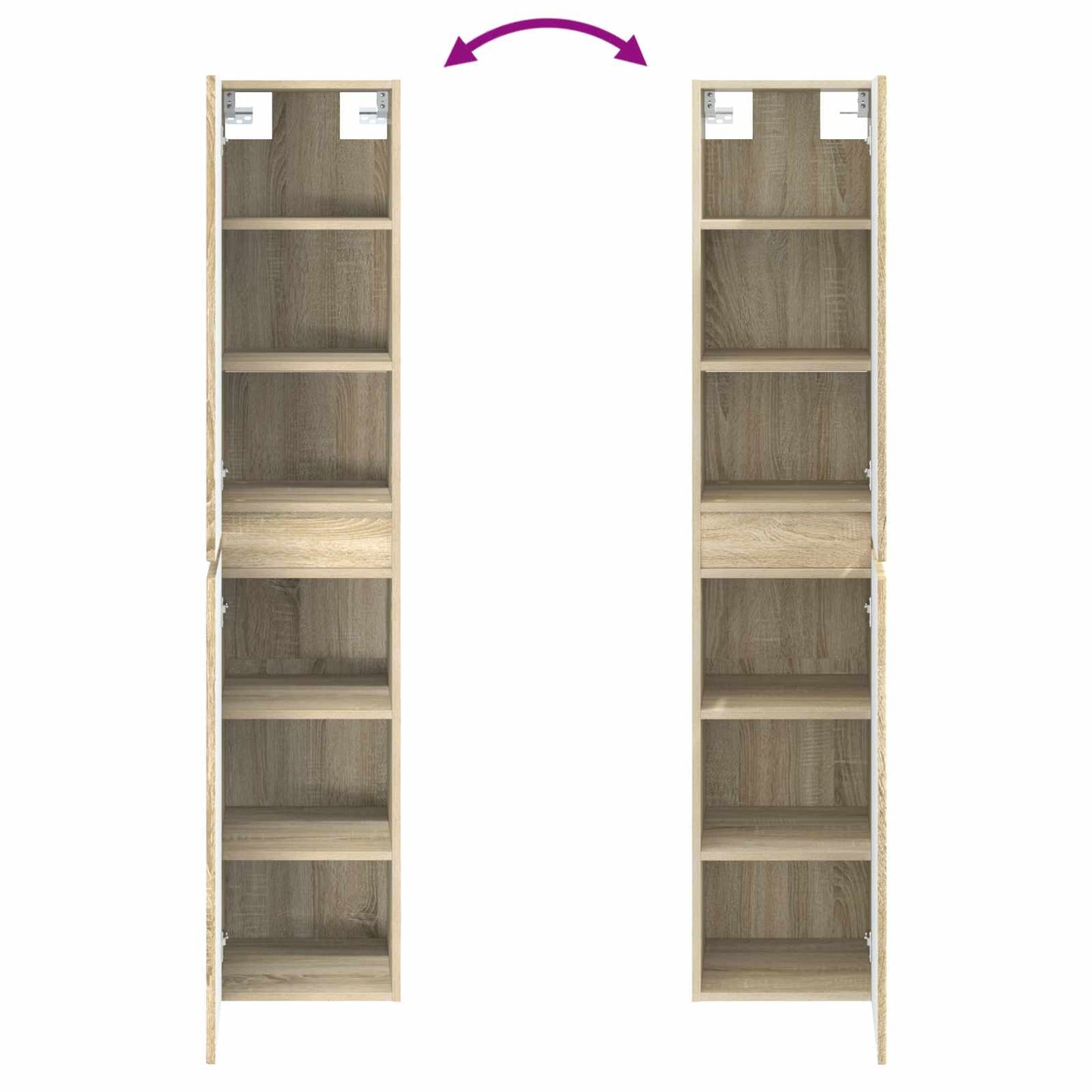 Badkamermeubelset 3 st Sonoma Eiken 33 x 34,5 x 160 cm
