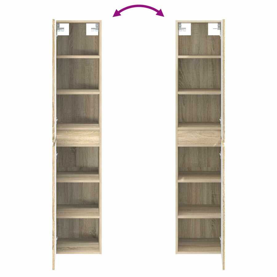 Badkamermeubelset 3 st Sonoma Eiken 33 x 34,5 x 160 cm