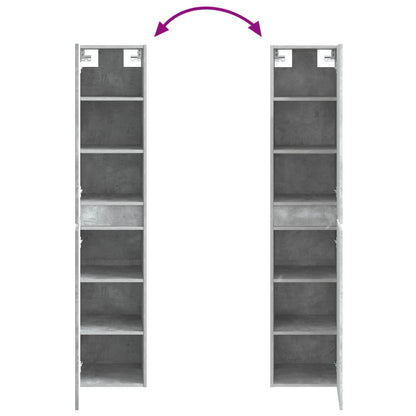 Badkamermeubelset 3 st Betongrijs 33 x 34,5 x 160 cm