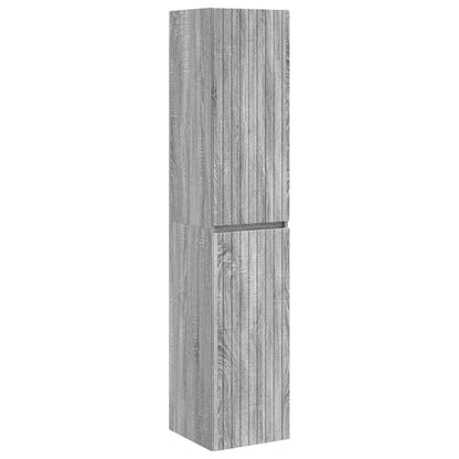 Badkamermeubelset 3 st Grijs Sonoma 33 x 34,5 x 160 cm