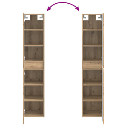Badkamermeubelset 3 st Artisanaal eiken 33 x 34,5 x 160 cm