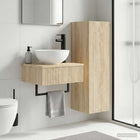 Badkamermeubelset 2 st Sonoma Eiken 33 x 34,5 x 100 cm