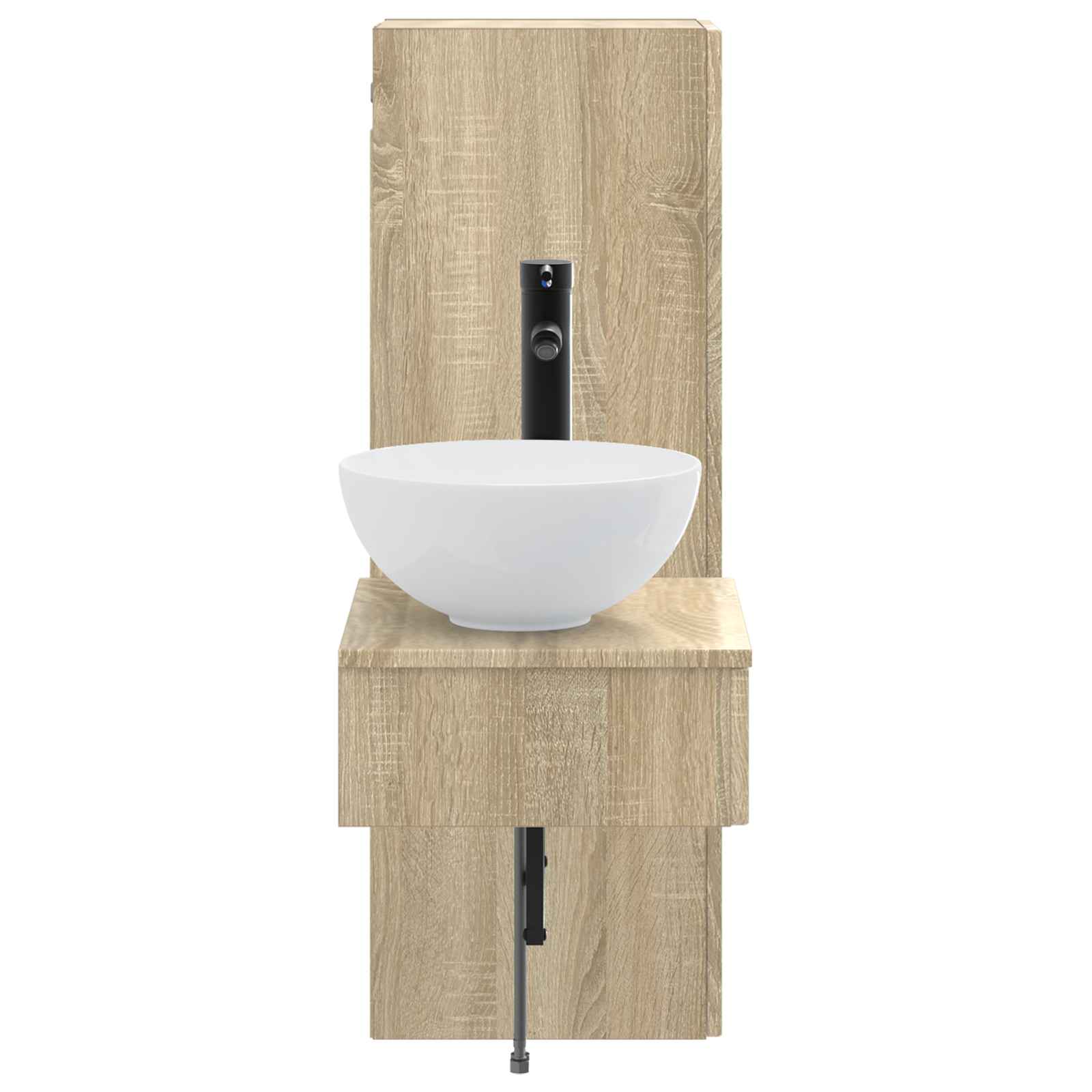 Badkamermeubelset 2 st Sonoma Eiken 33 x 34,5 x 100 cm