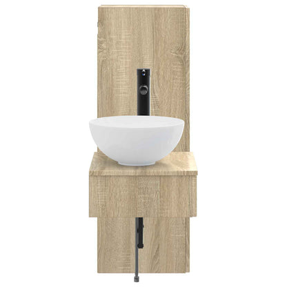 Badkamermeubelset 2 st Sonoma Eiken 33 x 34,5 x 100 cm