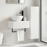 Badkamermeubelset 2 st hoogglans wit 33x34,5x100 cm