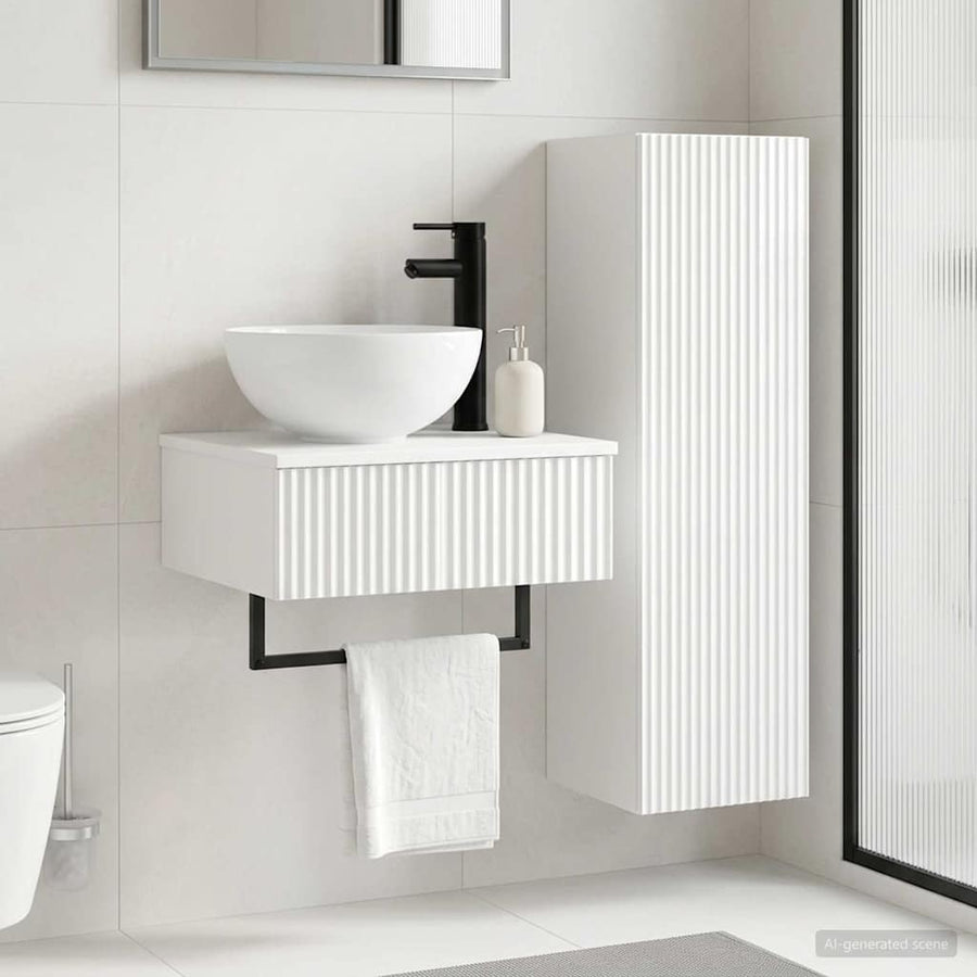 Badkamermeubelset 2 st Hoogglans Wit 33 x 34,5 x 100 cm