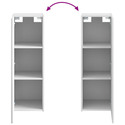 Badkamermeubelset 2 st Hoogglans Wit 33 x 34,5 x 100 cm