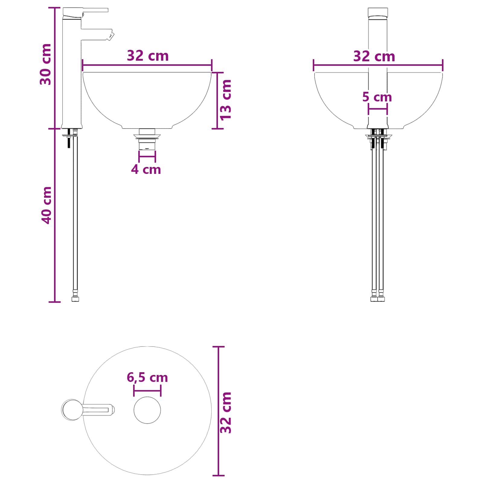 Badkamermeubelset 2 st Gerookt eiken 33 x 34,5 x 100 cm