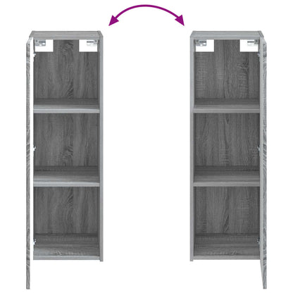 Badkamermeubelset 2 st Grijs Sonoma 33 x 34,5 x 100 cm