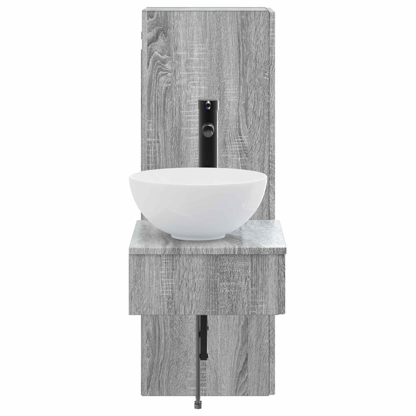 Badkamermeubelset 2 st Grijs Sonoma 33 x 34,5 x 100 cm