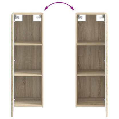 Badkamermeubelset 2 st Sonoma Eiken 33 x 34,5 x 100 cm