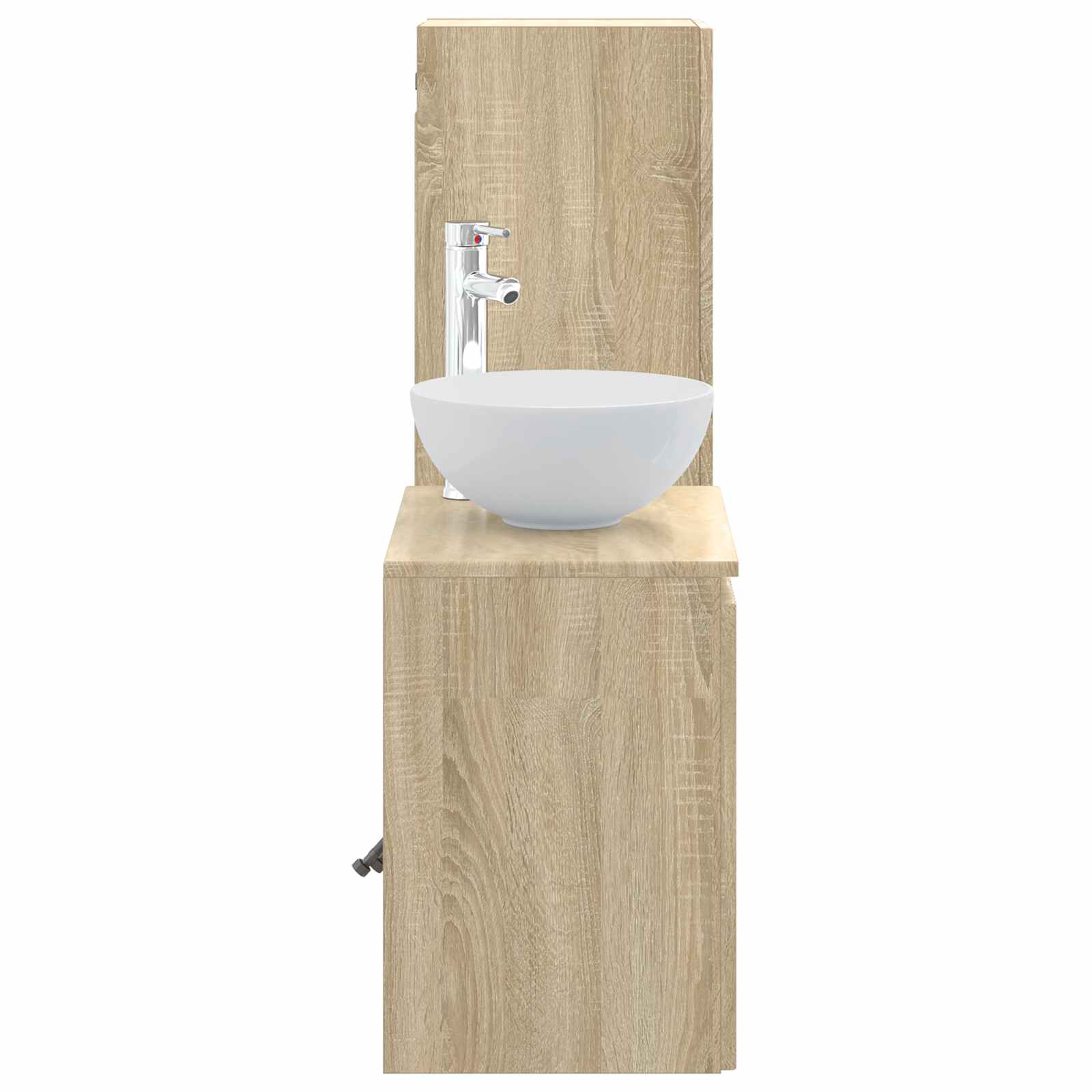 Badkamermeubelset 2 st Sonoma Eiken 33 x 34,5 x 100 cm