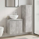 Badkamermeubelset 2 st Betongrijs 33 x 34,5 x 100 cm