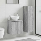 Badkamermeubelset 2 st Grijs Sonoma 33 x 34,5 x 100 cm