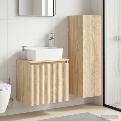 Badkamermeubelset 2 st Sonoma Eiken 33 x 34,5 x 100 cm