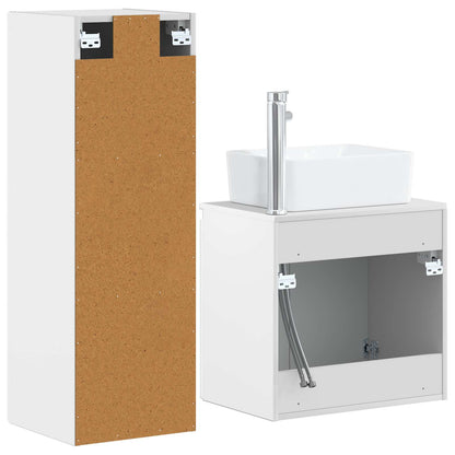 Badkamermeubelset 2 st Hoogglans Wit 33 x 34,5 x 100 cm