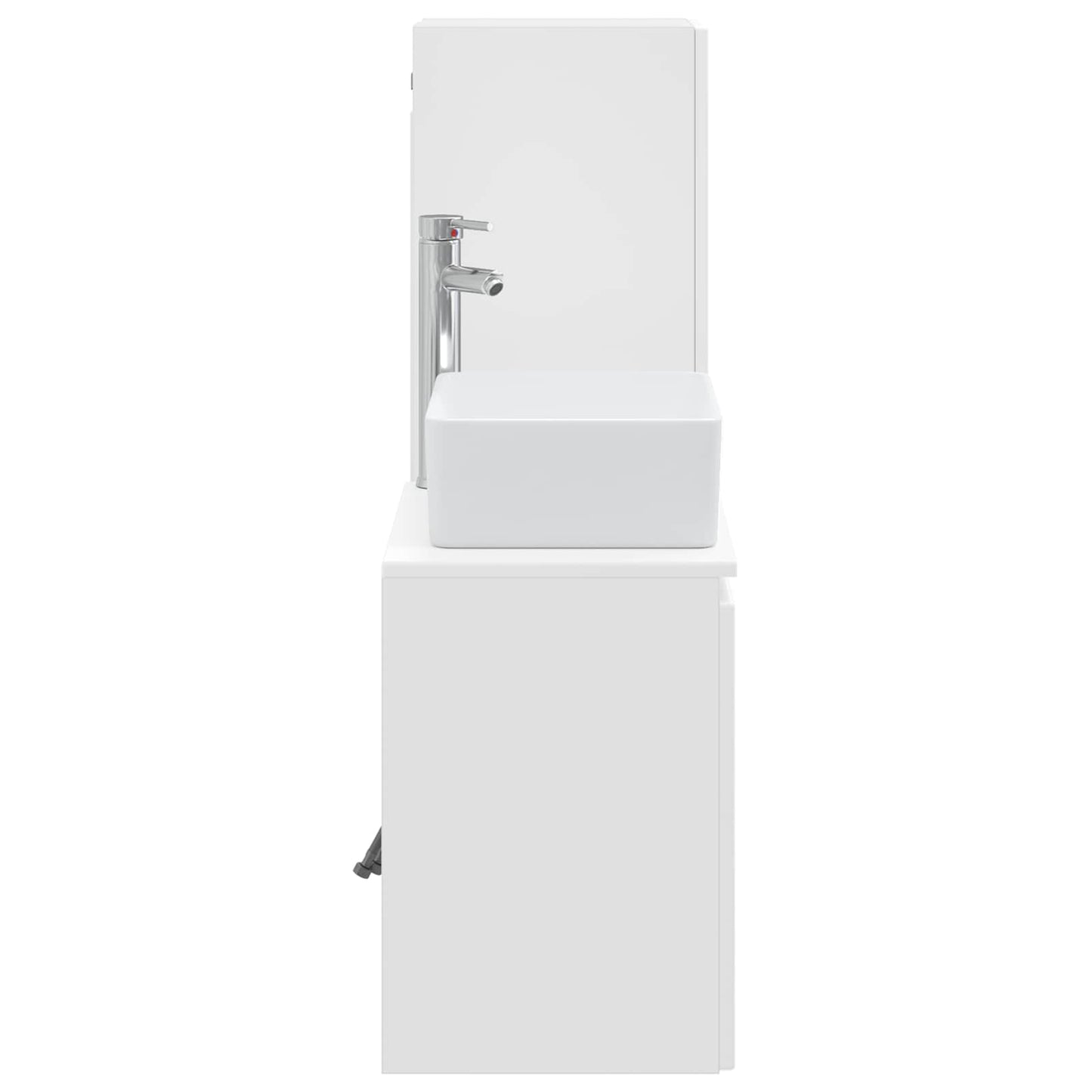 Badkamermeubelset 2 st Hoogglans Wit 33 x 34,5 x 100 cm