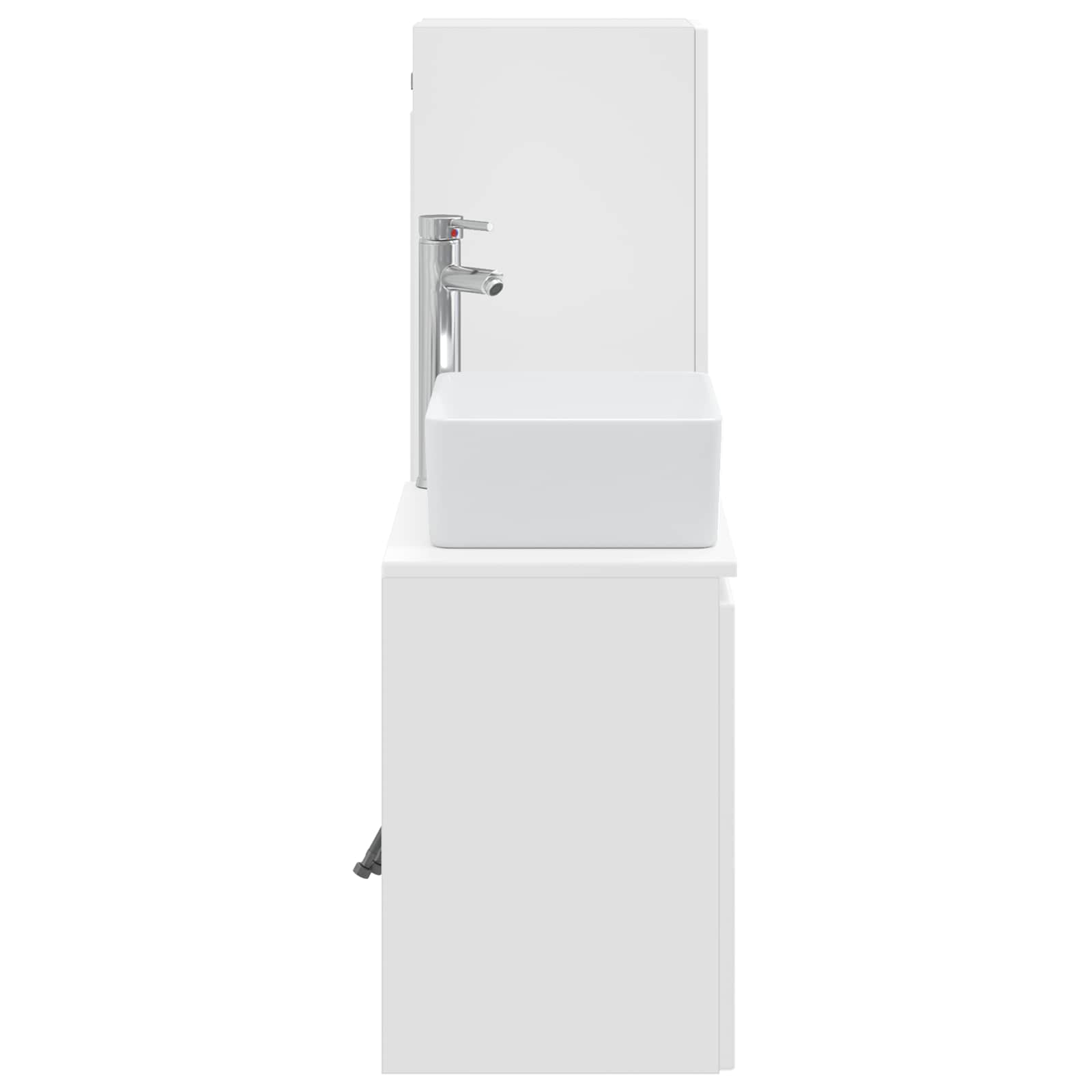 Badkamermeubelset 2 st Hoogglans Wit 33 x 34,5 x 100 cm