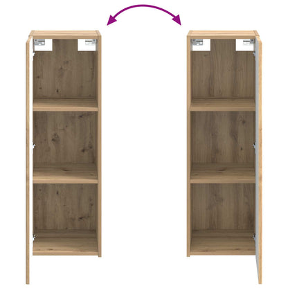 Badkamermeubelset 2 st Artisanaal eiken 33 x 34,5 x 100 cm