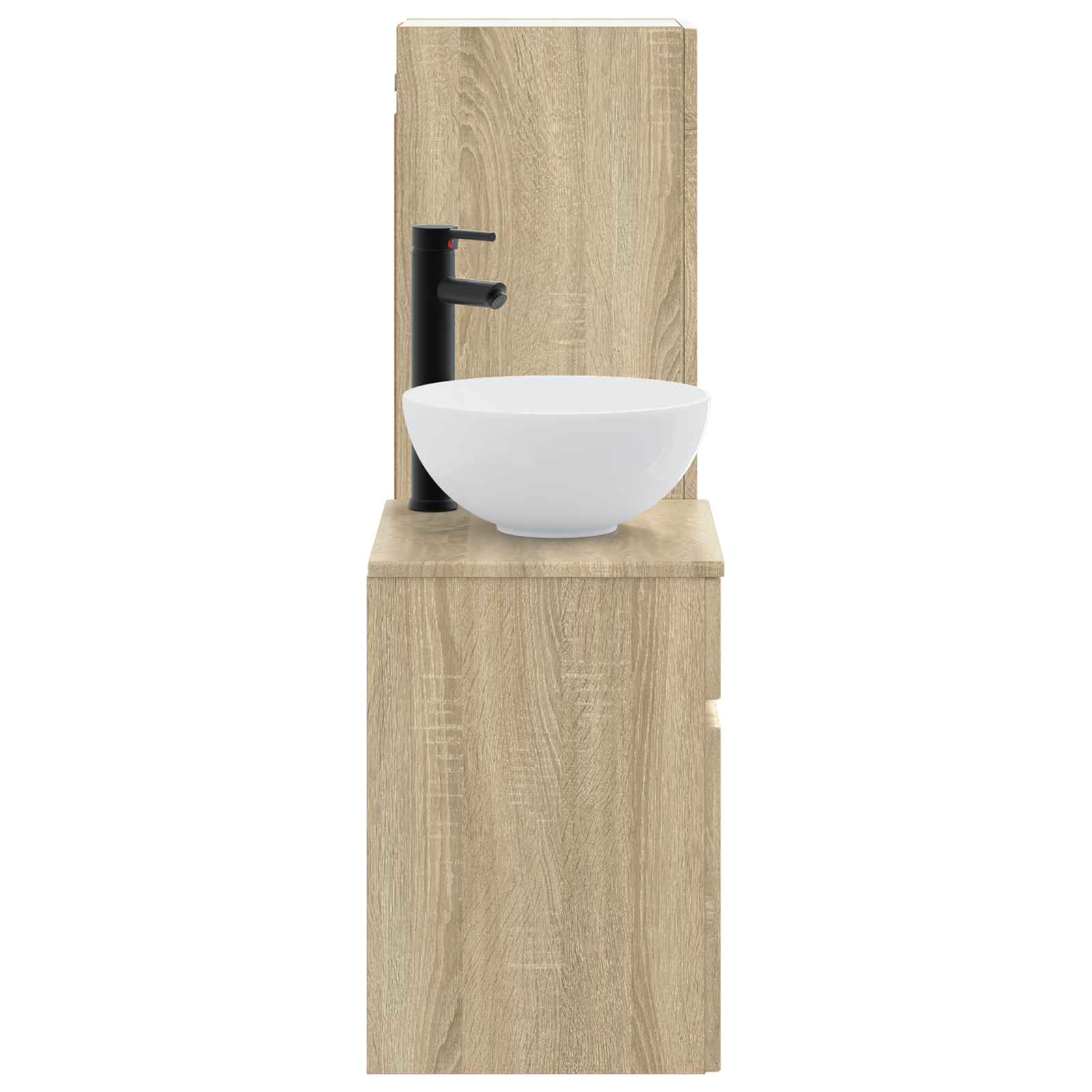 Badkamermeubelset 2 st Sonoma Eiken 33 x 34,5 x 100 cm