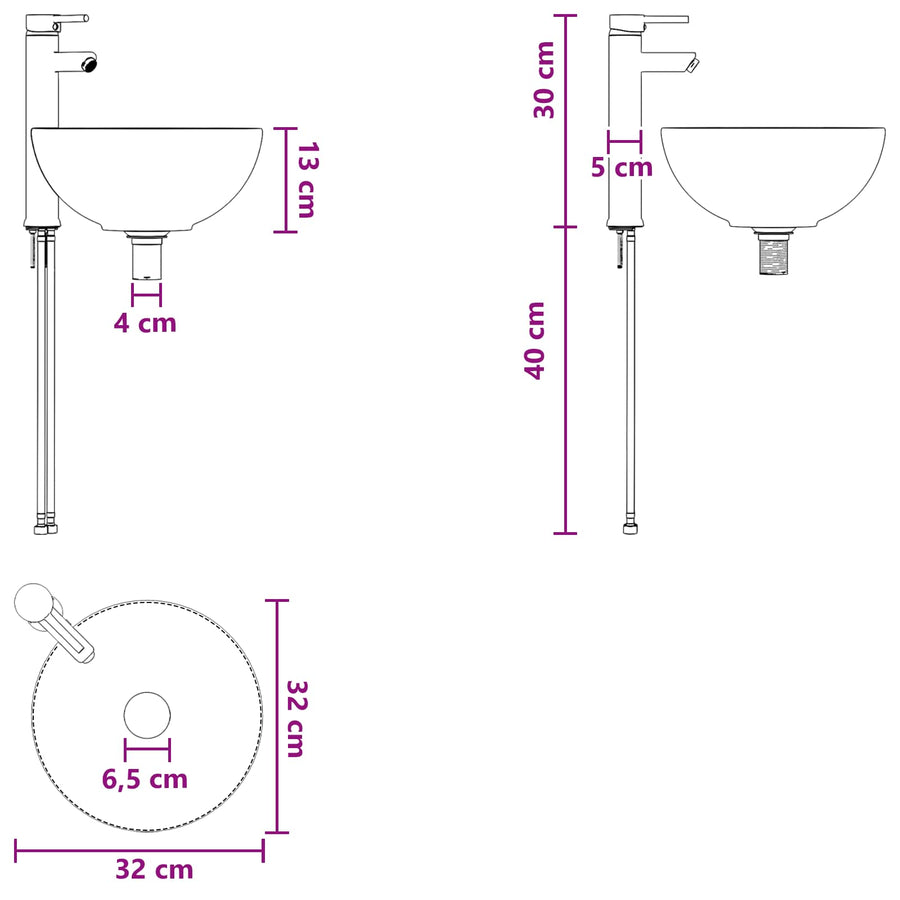 Badkamermeubelset 2 st Artisanaal eiken 33 x 34,5 x 100 cm