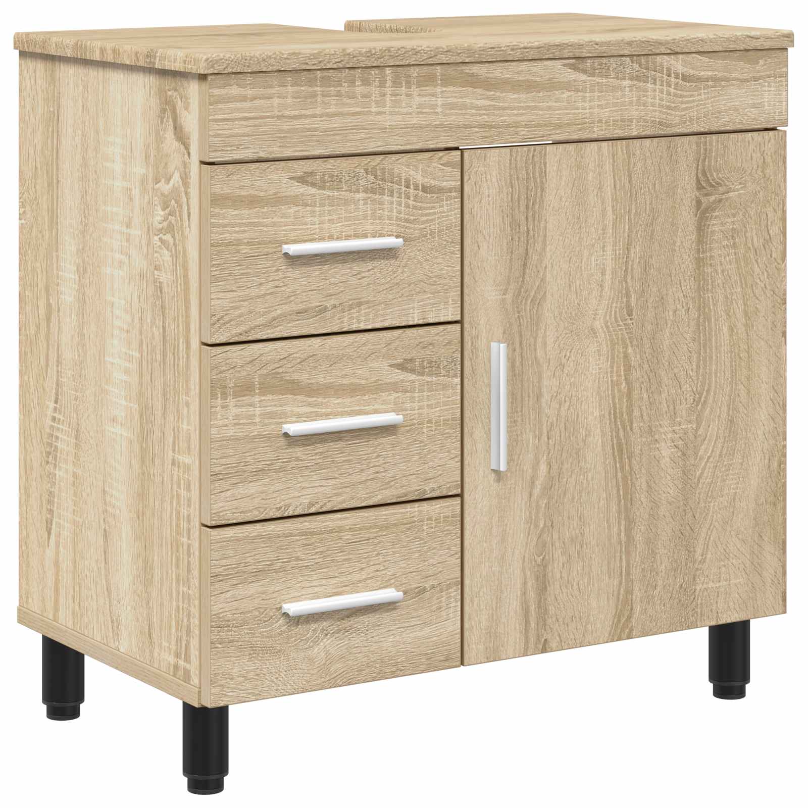 Badkamer Waskom Sonoma Eiken 60 x 35 x 60 cm Bewerkt hout