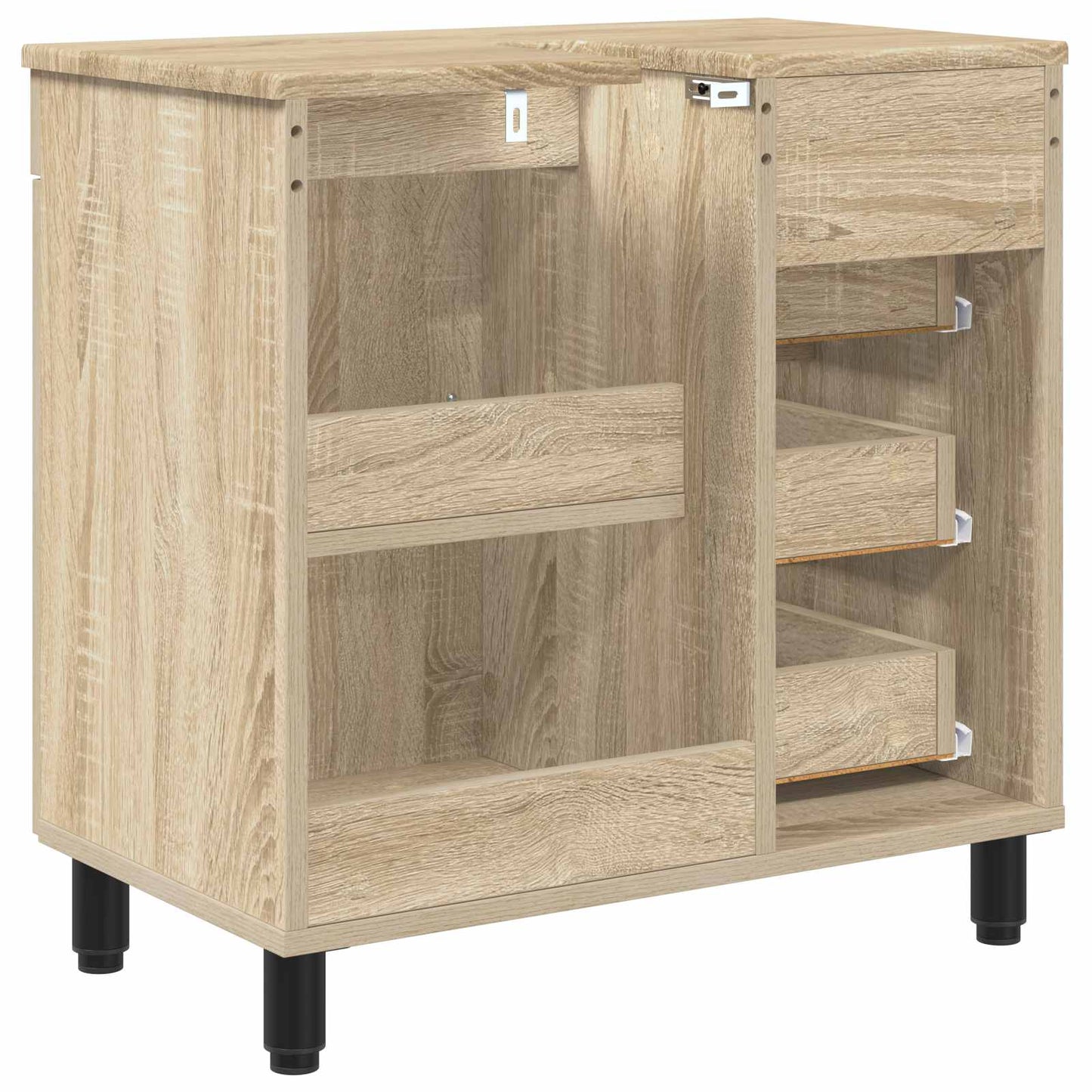 Badkamer Waskom Sonoma Eiken 60 x 35 x 60 cm Bewerkt hout
