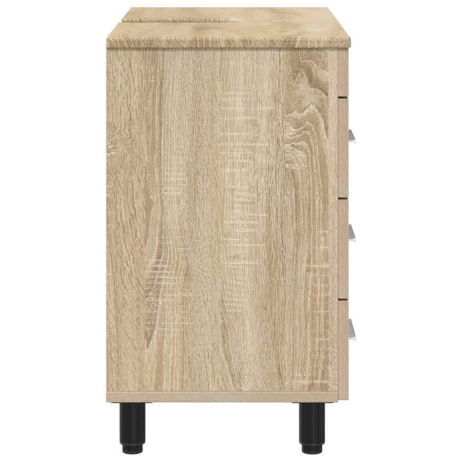 Badkamer Waskom Sonoma Eiken 60 x 35 x 60 cm Bewerkt hout