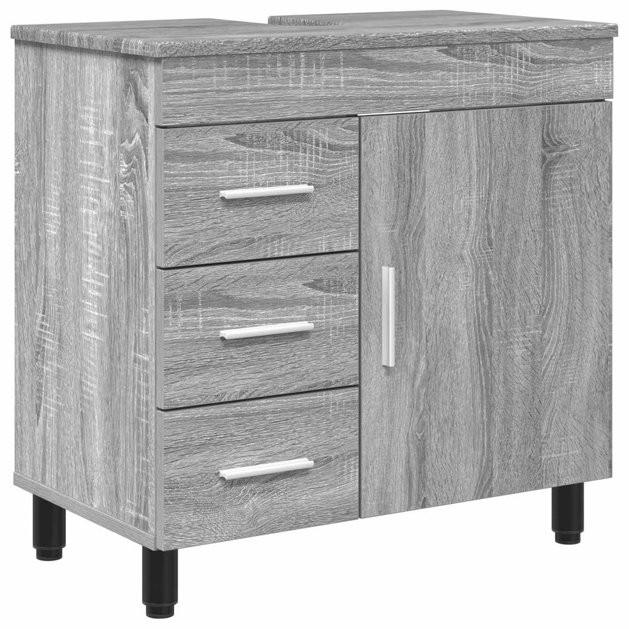 Badkamer Waskom Grijs Sonoma 60 x 35 x 60 cm Bewerkt hout