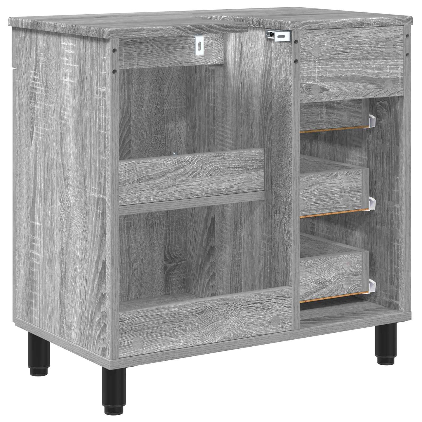 Badkamer Waskom Grijs Sonoma 60 x 35 x 60 cm Bewerkt hout
