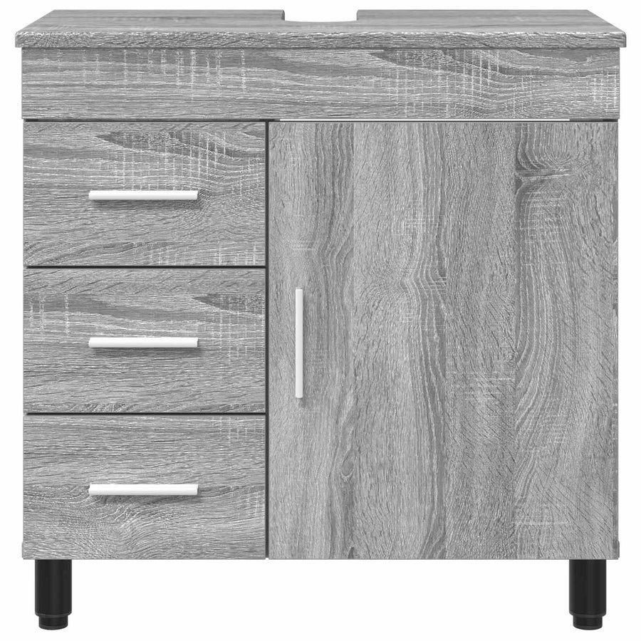 Badkamer Waskom Grijs Sonoma 60 x 35 x 60 cm Bewerkt hout